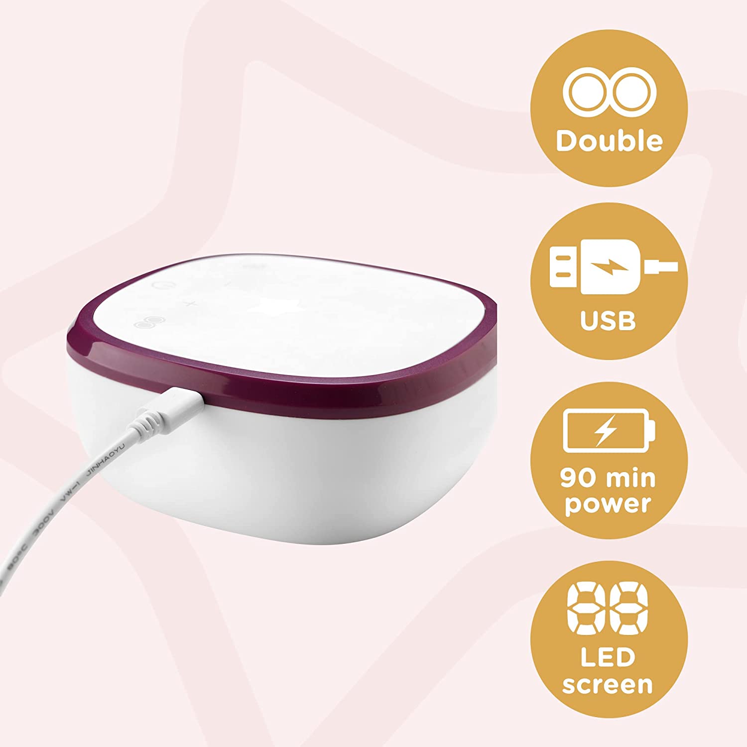 Buy Tommee Tippee Made For Me Double  Electric Breast Pump  Very Quiet Usb Rechargeable & Portable Unit With Massage & Express Modes | Yallatoys.com