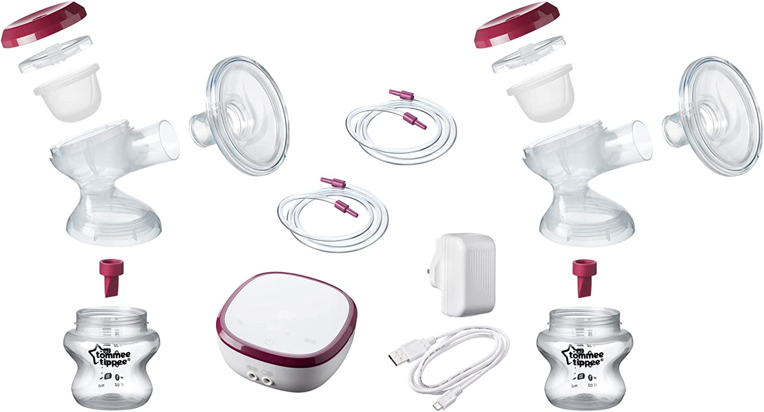 Buy Tommee Tippee Made For Me Double  Electric Breast Pump  Very Quiet Usb Rechargeable & Portable Unit With Massage & Express Modes | Yallatoys.com