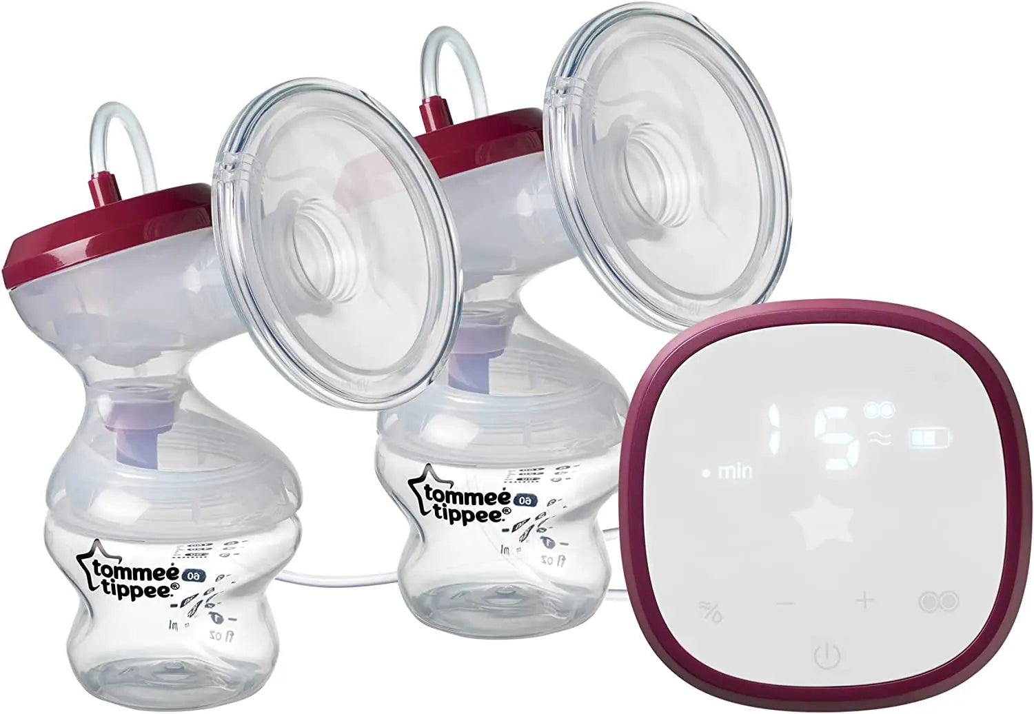 Tommee Tippee Made For Me Double  Electric Breast Pump  Very Quiet Usb Rechargeable & Portable Unit With Massage & Express Modes Tommee Tippee Yallatoys
