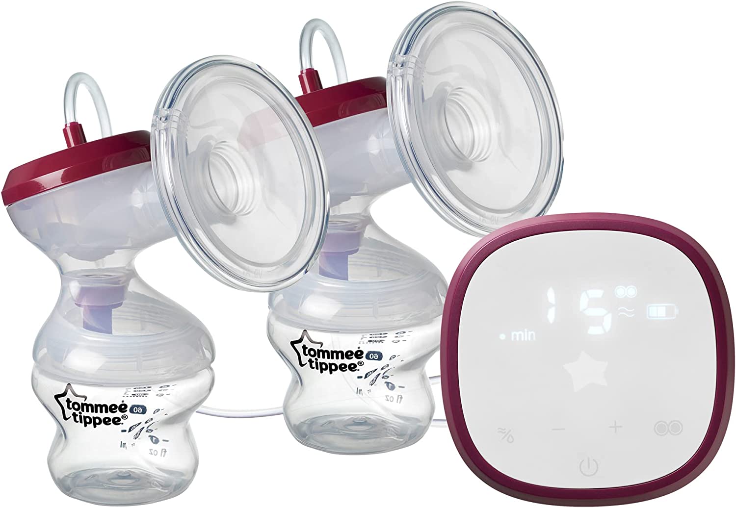 Buy Tommee Tippee Made For Me Double  Electric Breast Pump  Very Quiet Usb Rechargeable & Portable Unit With Massage & Express Modes | Yallatoys.com