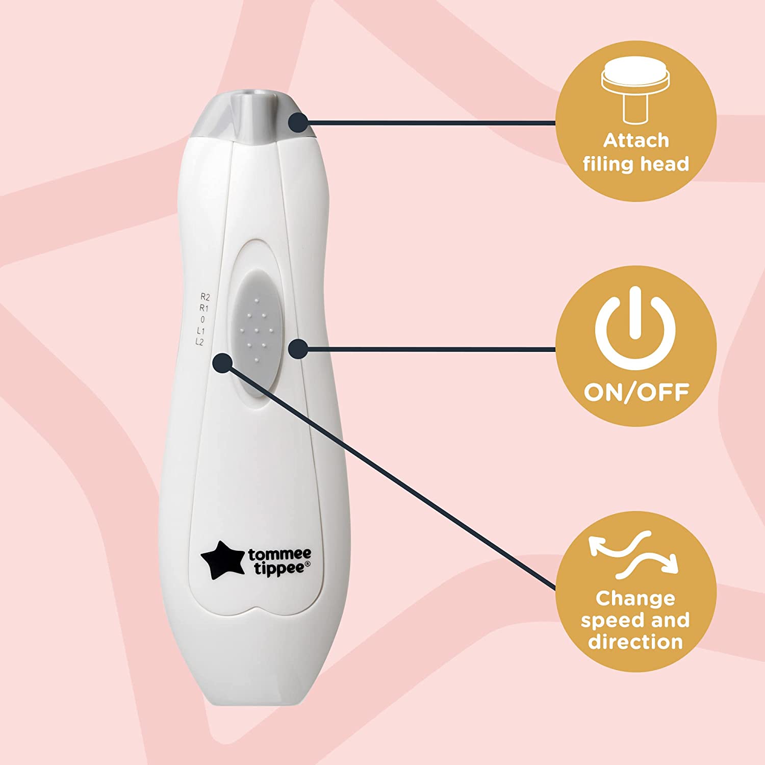 Tommee Tippee  
Electric Baby & Toddler  Nail File Trimmer Tommee Tippee Yallatoys