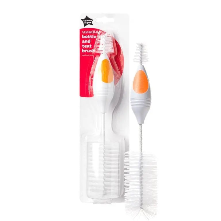 Tommee Tippee Essentials Bottle Brush And Teat Brush Pink/Blue/Orange Tommee Tippee Yallatoys