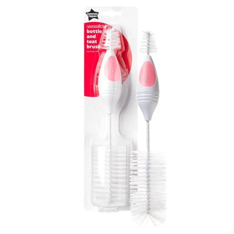 Tommee Tippee Essentials Bottle Brush And Teat Brush Pink/Blue/Orange Tommee Tippee Yallatoys