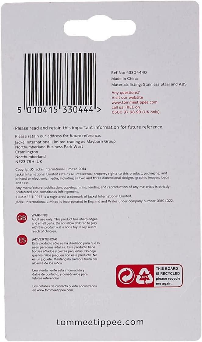 Tommee Tippee Essentials Baby Nail Scissors  Pack Of 1  White Tommee Tippee Yallatoys