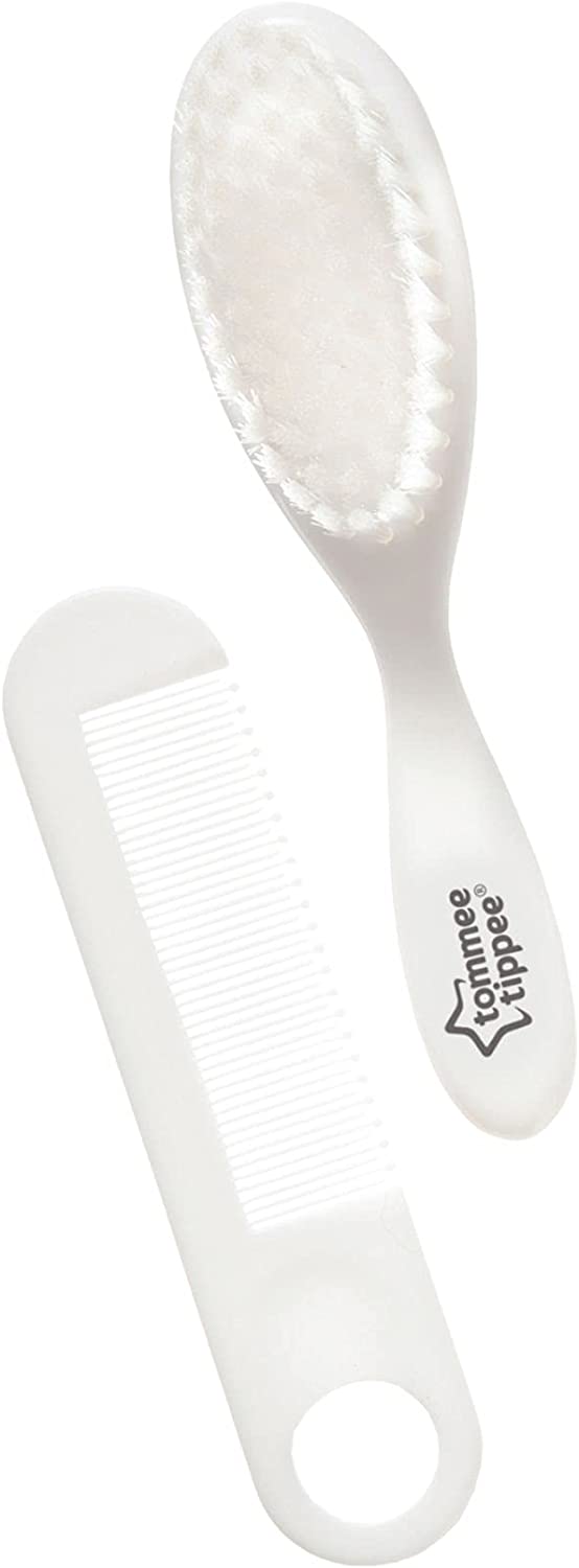 Tommee Tippee Essentials Baby Brush And Comb 2 Pcs  White Tommee Tippee Yallatoys