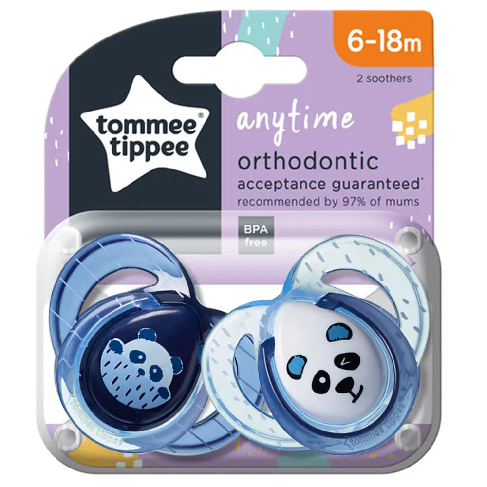 Tommee Tippee Anytime Soother  Pack Of 2 6 18 Months   Mix Tommee Tippee Yallatoys