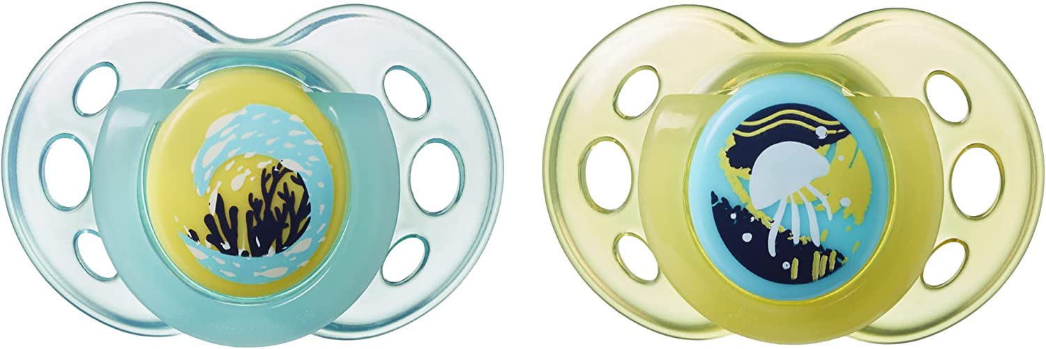 Tommee Tippee Night Time Soother  Pack Of 2 18 36  Months  (Mix Tommee Tippee Yallatoys