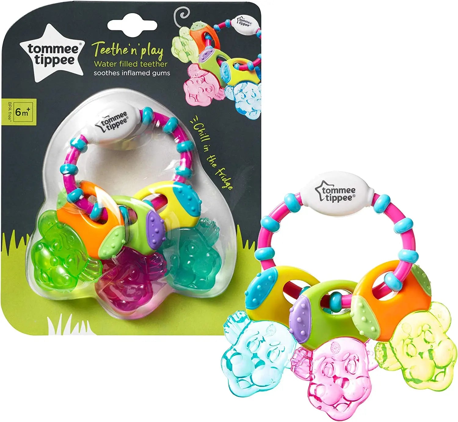 Tommee Tippee Teethe N Play Water Teether  6 Months +  Multi Colour Tommee Tippee Yallatoys
