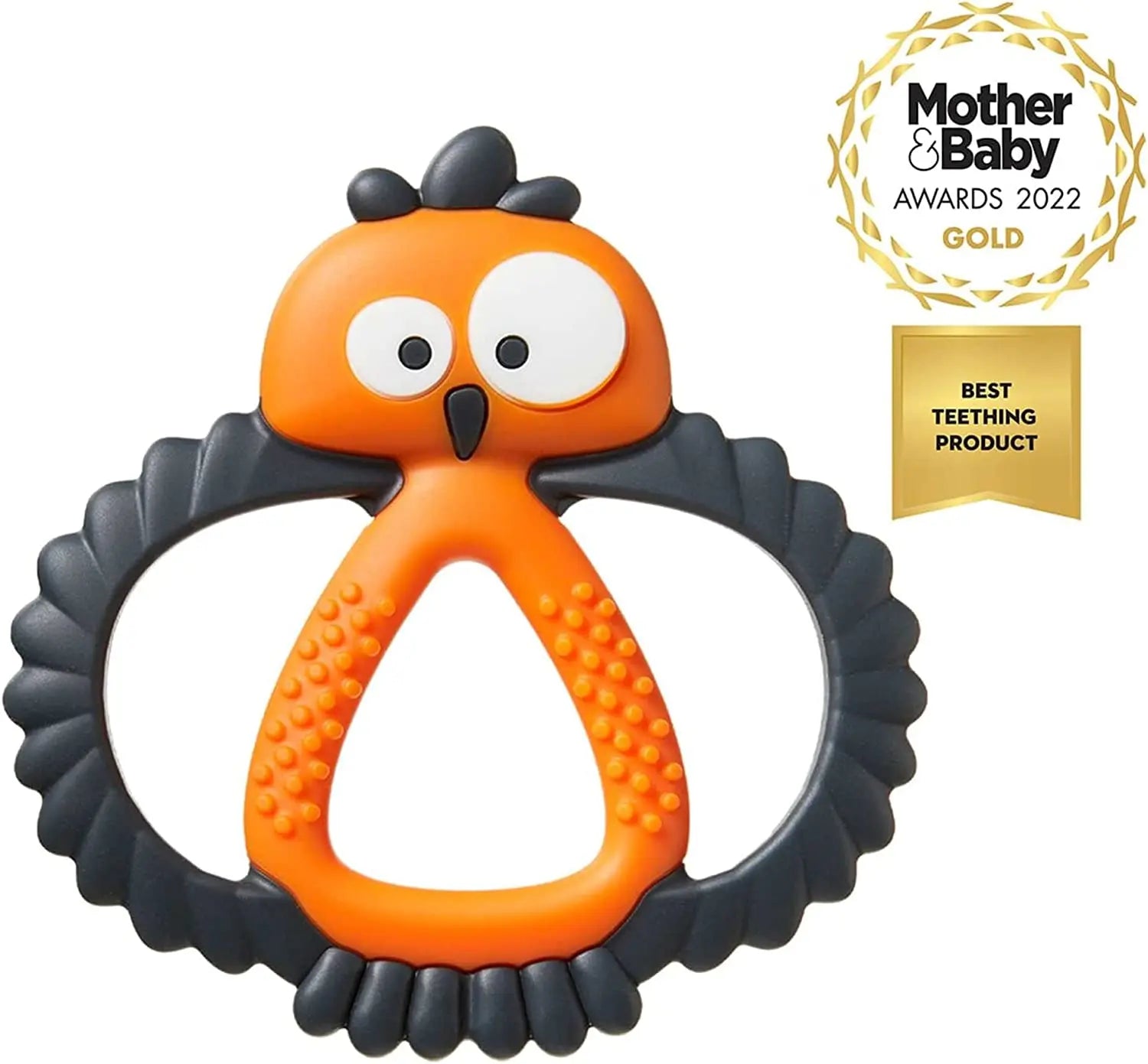 Tommee Tippee Kalani Maxi Teether  Sensory Teething Toy  Orange 3 Months+ Tommee Tippee Yallatoys