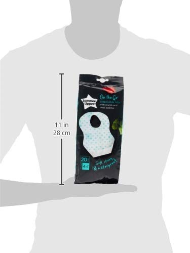 Tommee Tippee Crumb & Mess Catcher Disposable Bibs 20Pcs Tommee Tippee Yallatoys