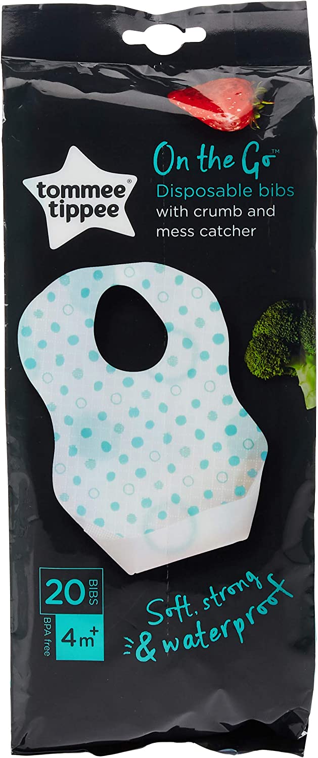 Tommee Tippee Crumb & Mess Catcher Disposable Bibs 20Pcs Tommee Tippee Yallatoys