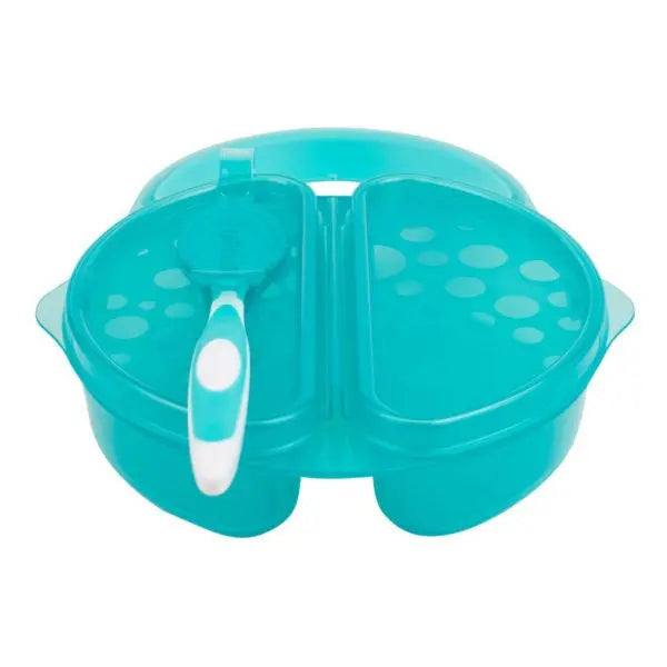 Dr Browns Travel Fresh Bowl & Snap In Spoon Teal Dr Browns Yallatoys