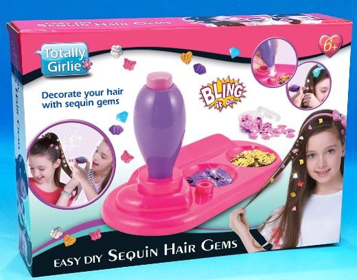 Buy Totally Girlie Sequin Hair Gems | Yallatoys.com