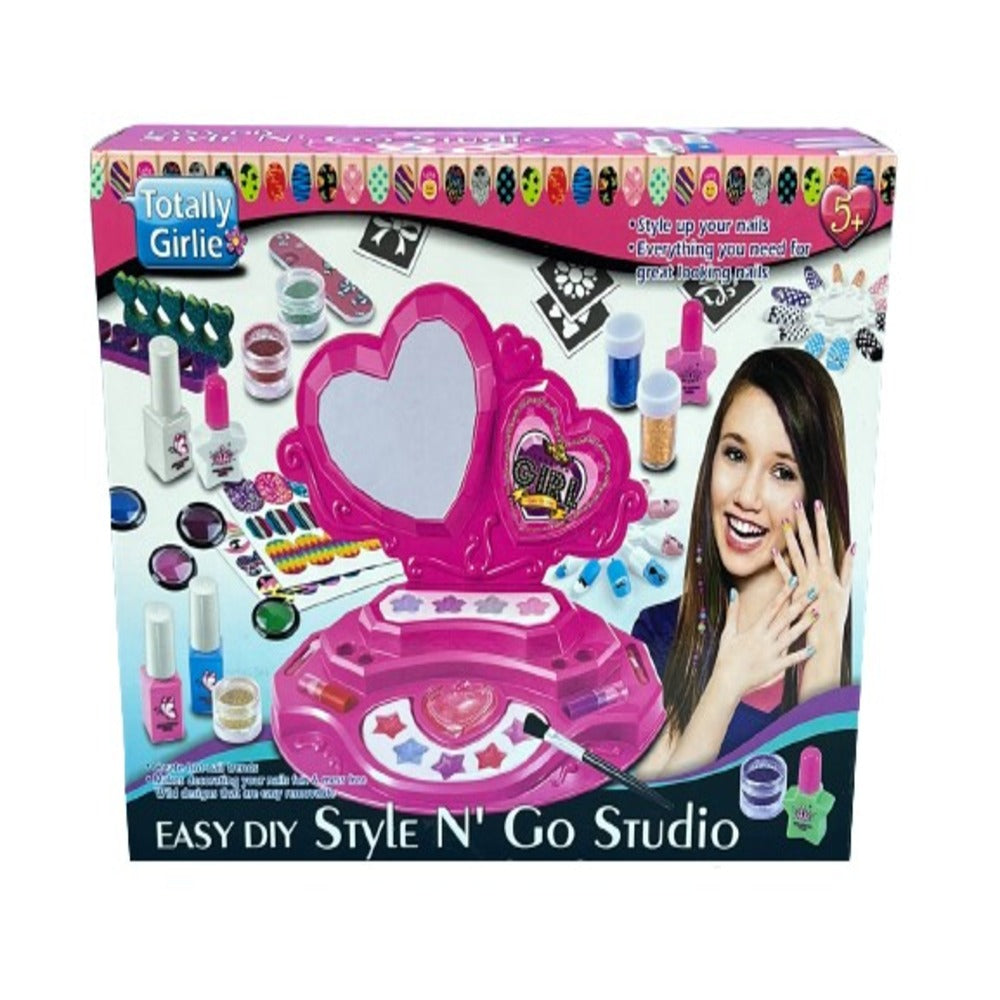 Buy Totally Girlie Easy Diy Style N Go Nails Studio | Yallatoys.com