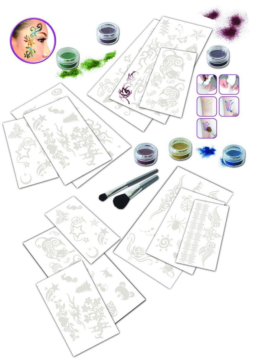 Buy Totally Girlie Easy Diy Sparklz & Glitter Tattoos | Yallatoys.com