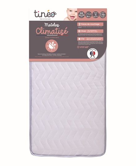 Tineo 2 Side Seasonal Mattress with Removable Cover Tineo Yallatoys