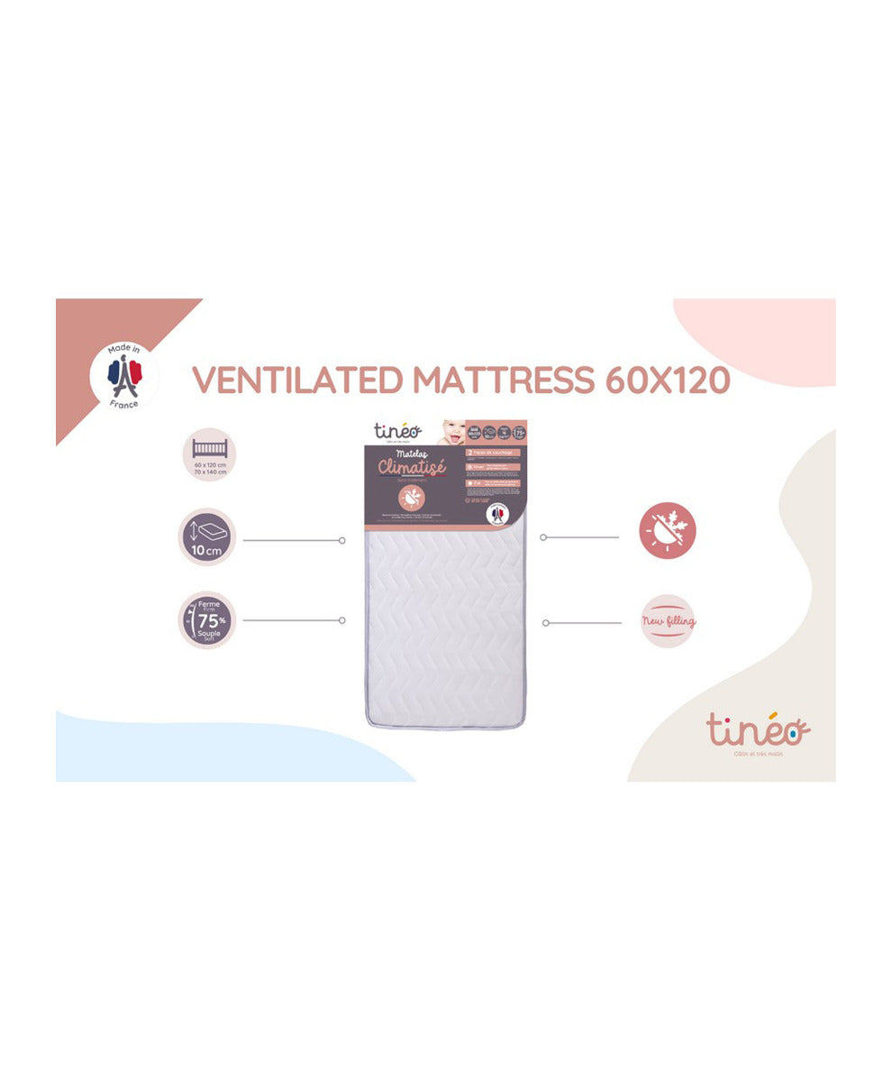 Tineo 2 Side Seasonal Mattress with Removable Cover Tineo Yallatoys