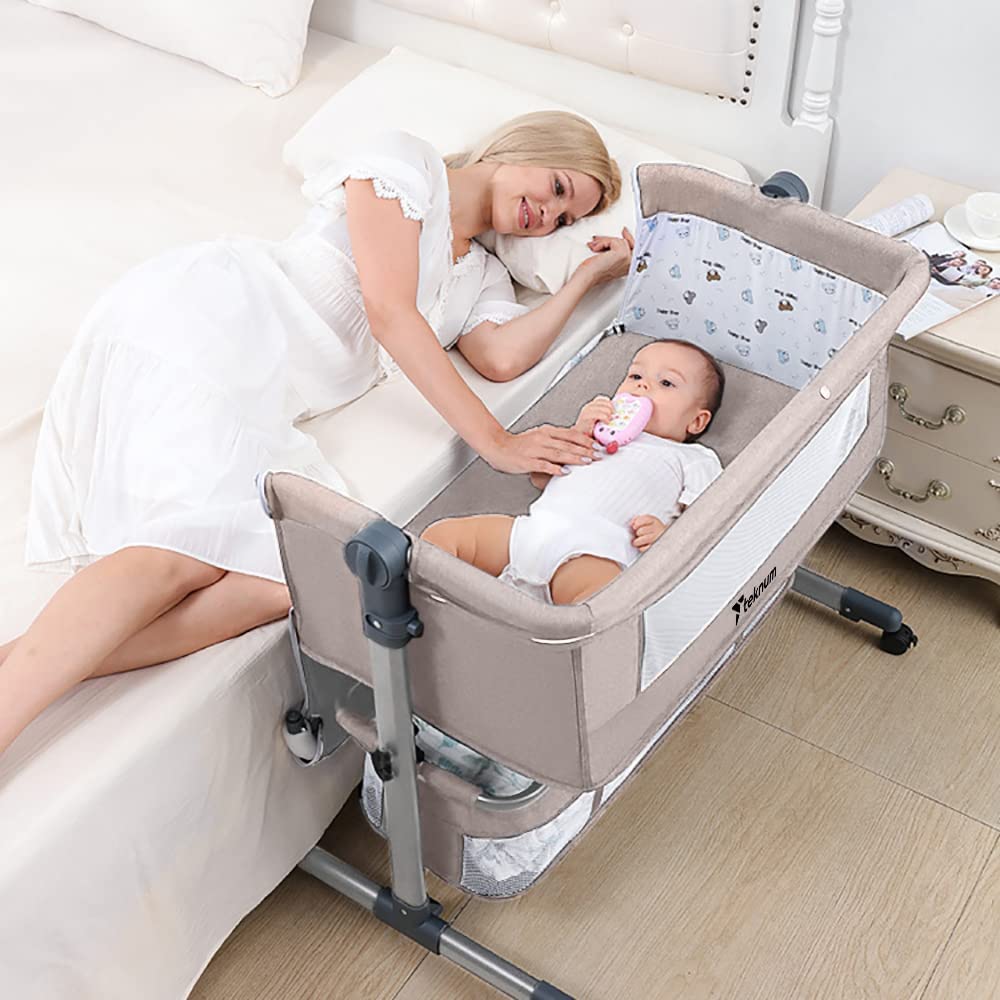 Teknum  Bedside Crib Ivory Teknum Yallatoys