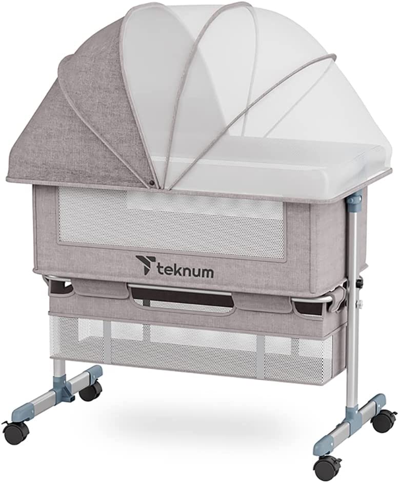 Teknum  Bedside Crib Ivory Teknum Yallatoys