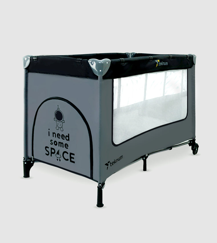 Teknum Explorer Playard And Cot Grey Teknum Yallatoys