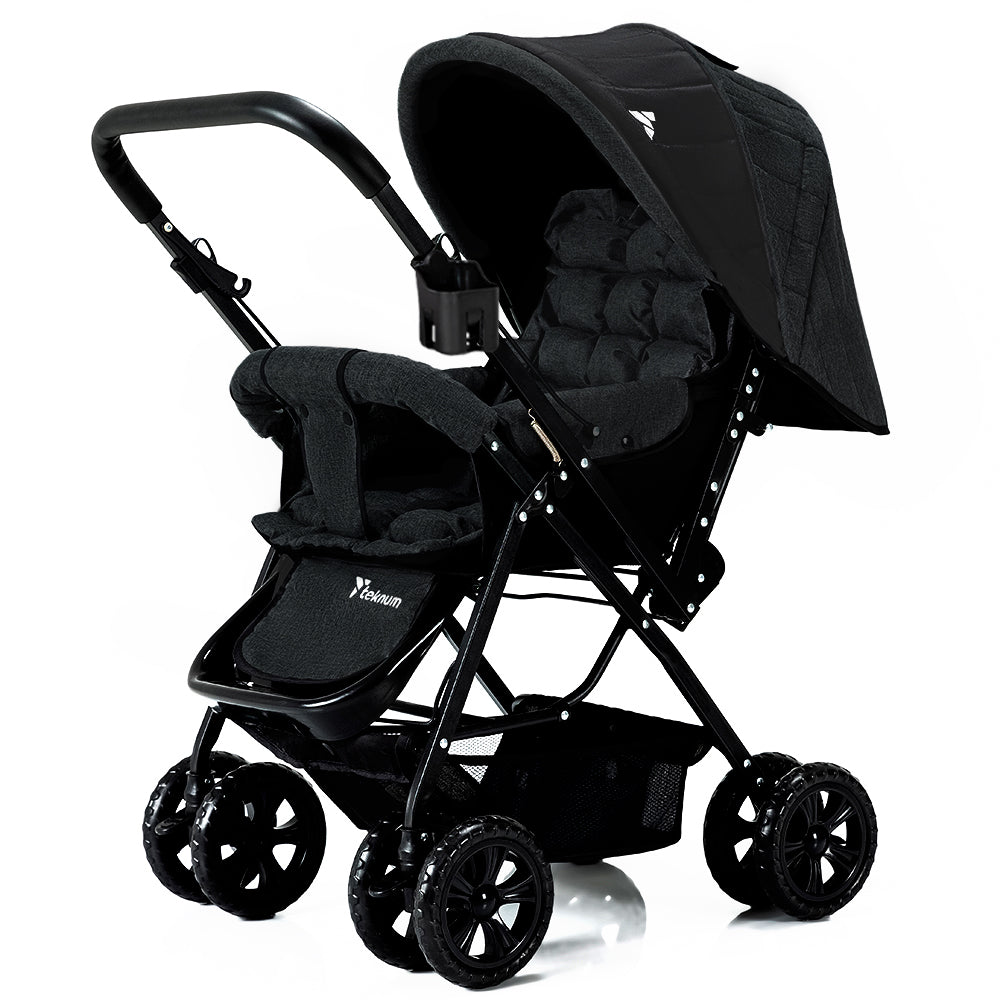Teknum Reversible Look At Me Stroller - Black Teknum Yallatoys
