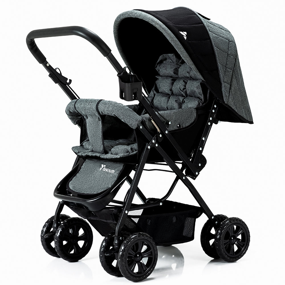 Teknum Reversible Look At Me Stroller - Grey Teknum Yallatoys