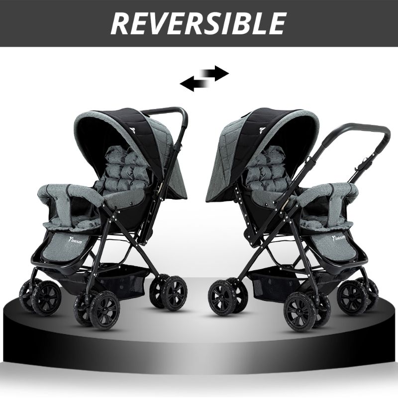Teknum Reversible Look At Me Stroller - Grey Teknum Yallatoys