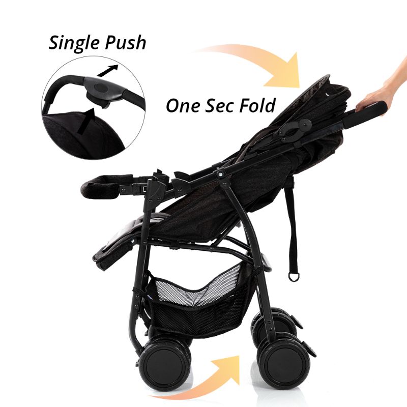 Buy Teknum Trip Plus Stroller Black | Yallatoys.com