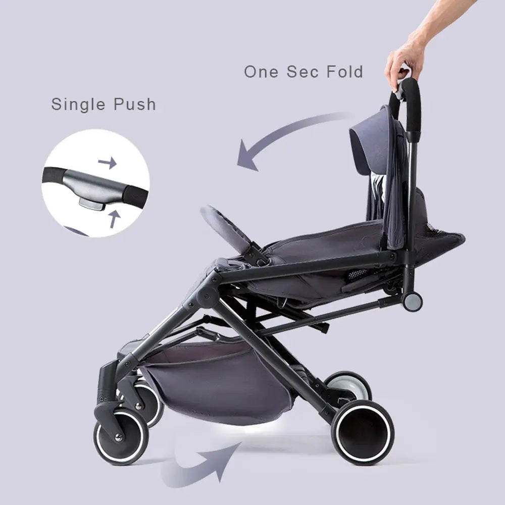 Sld By Teknum- Travel Lite Stroller - Dark Grey Teknum Yallatoys