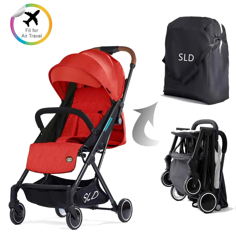 Sld By Teknum- Travel Lite Stroller - Red Teknum Yallatoys