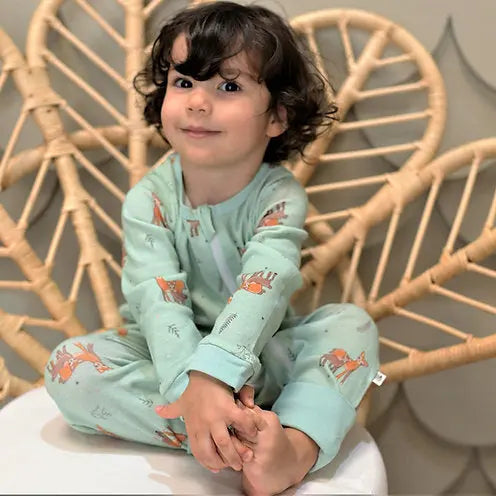 Tickle Tickle Dasher Zipup Organic Sleepsuit Tickle Tickle Yallatoys