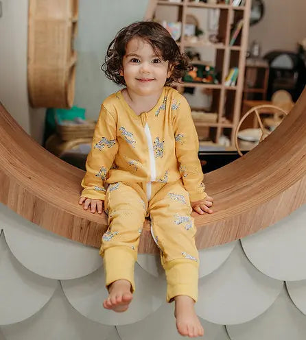 Tickle Tickle Zoe Zipup Organic Sleepsuit Tickle Tickle