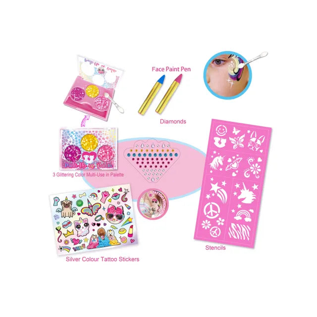 Buy Tokidas Sparkling Tattoo Art And Face Paint Set | Yallatoys.com