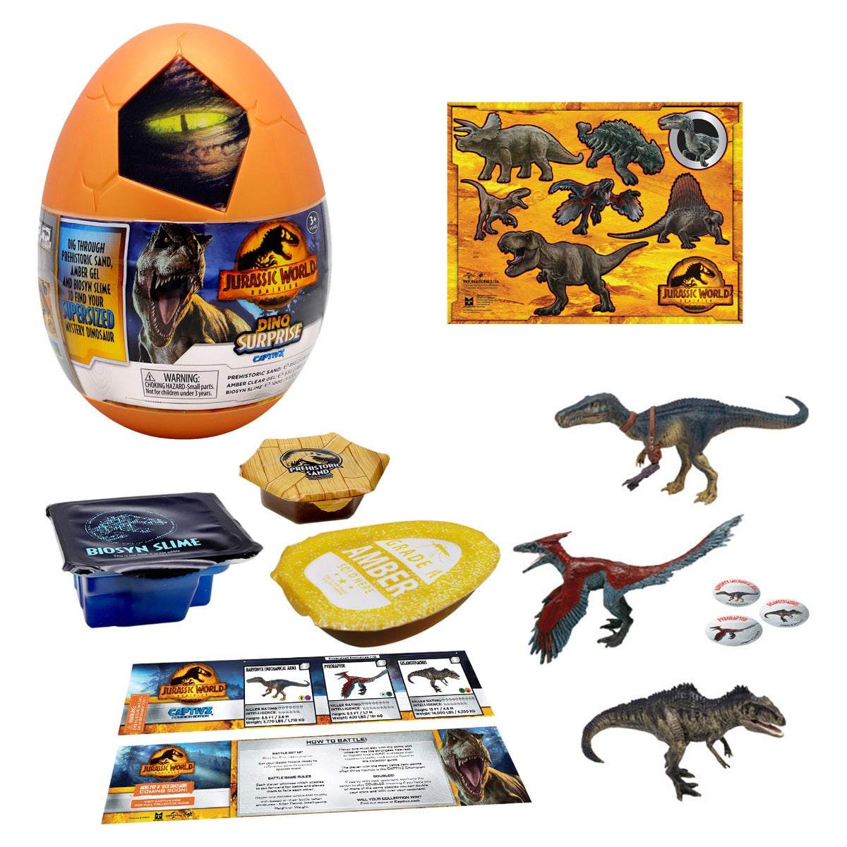 Buy Jurassic World Dominion Surprise Egg Wave 2 (Sold Separately Subject to Availability) | Yallatoys.com