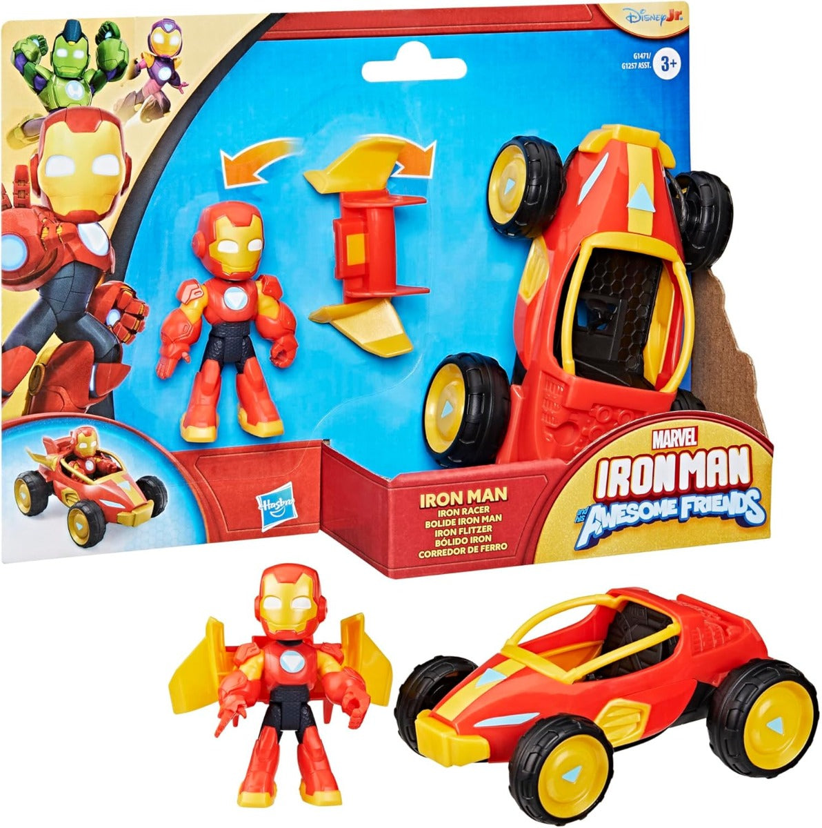 Buy Marvel Iron Man And His Fantastic Friends Action Figure And Toy Vehicle | Yallatoys.com