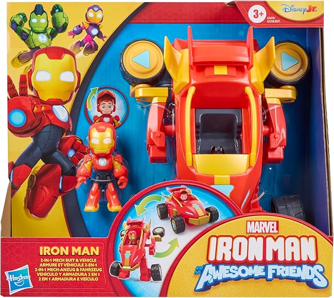 Buy Marvel Iron Man And His Awesome Friends 2 In 1 Mech Suit And Vehicle | Yallatoys.com
