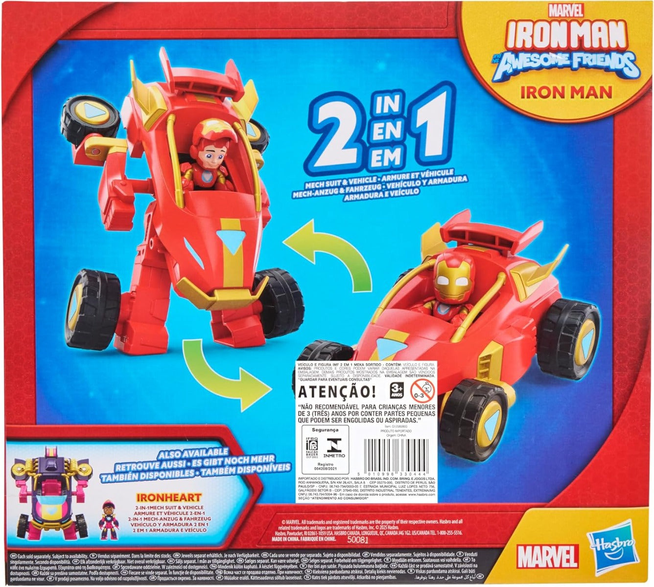 Buy Marvel Iron Man And His Awesome Friends 2 In 1 Mech Suit And Vehicle | Yallatoys.com