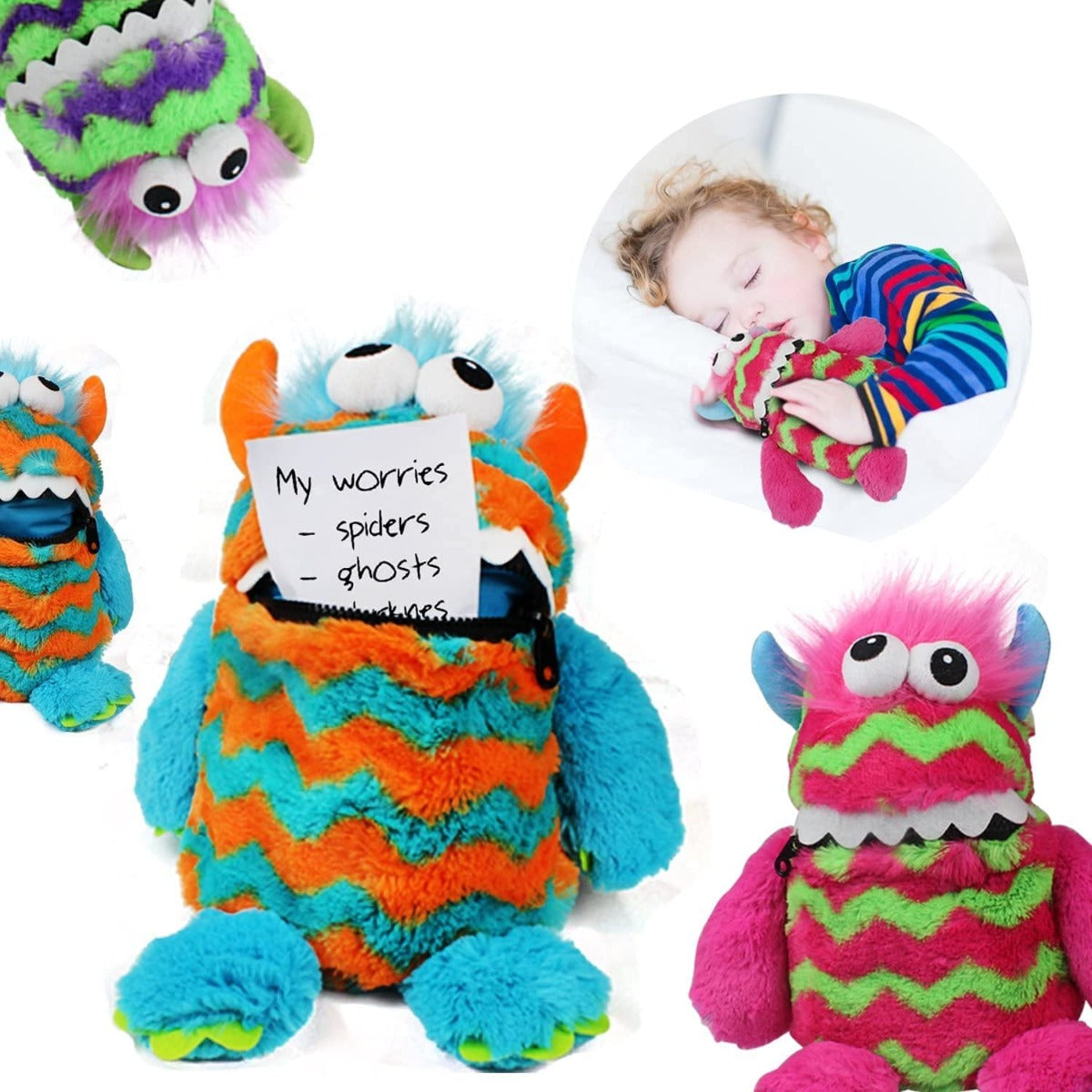 Buy Worry Monster 9Inch Plush Soft Toy (Sold Separately Subject To Availability) | Yallatoys.com