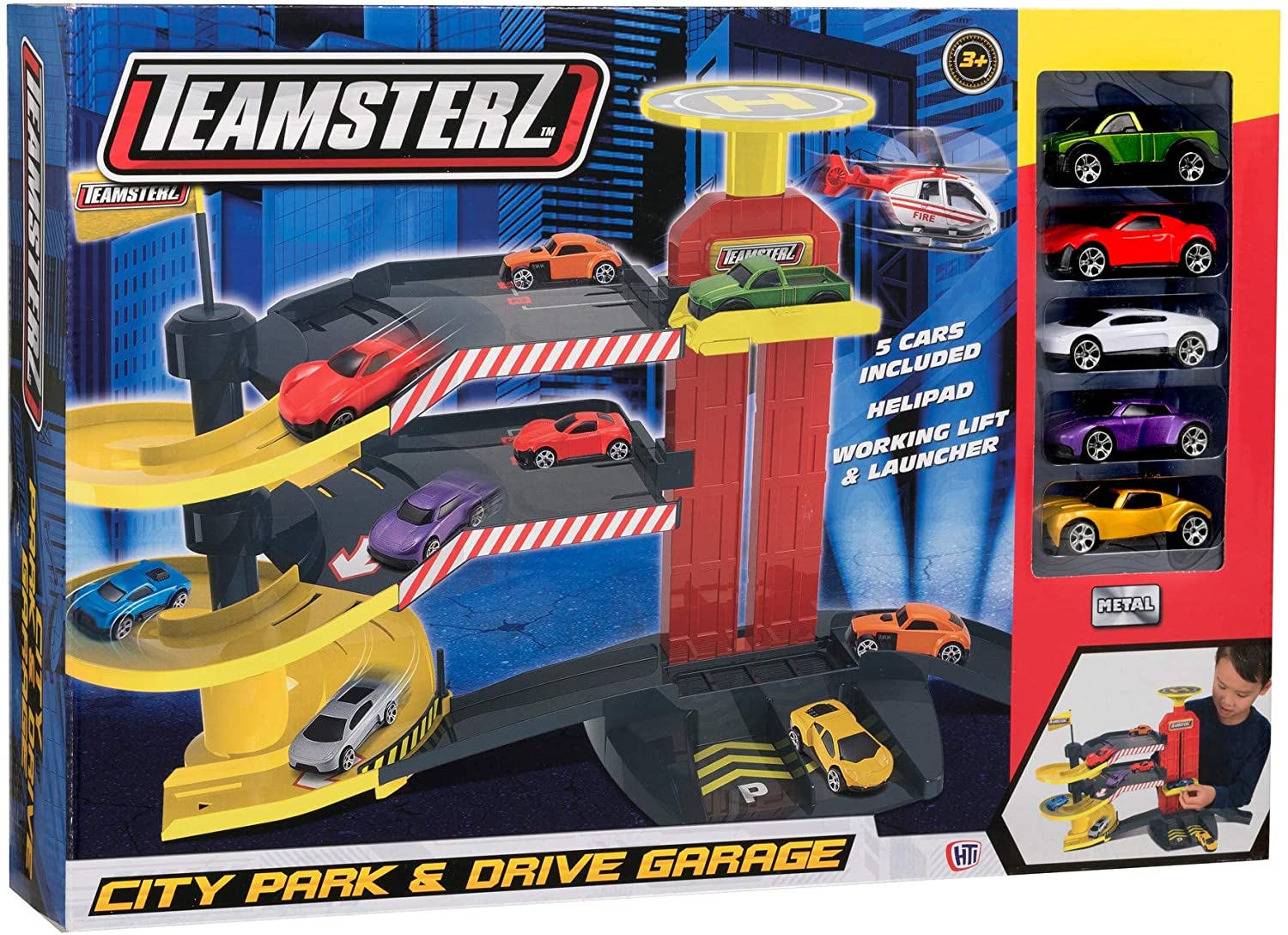 Buy Teamsterz City Park & D Garage 5 Cars | Yallatoys.com