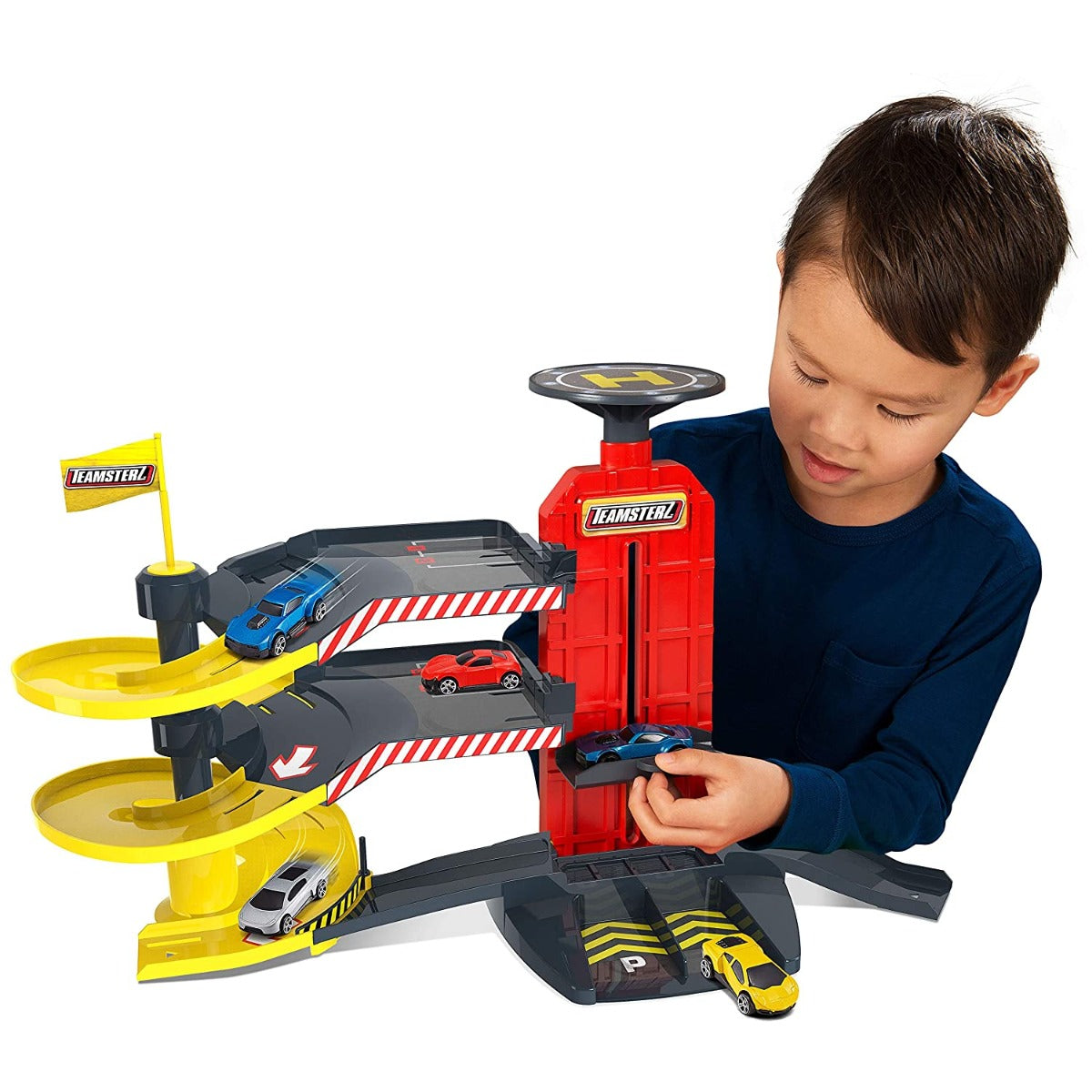 Buy Teamsterz City Park & D Garage 5 Cars | Yallatoys.com