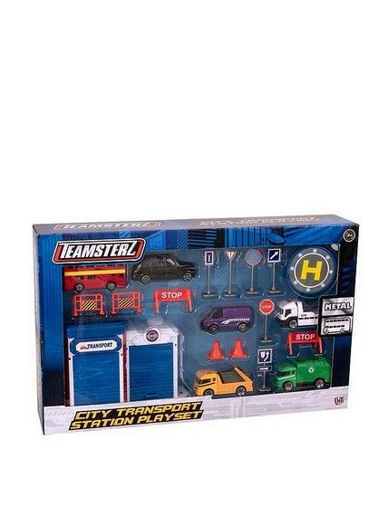 Buy Teamsterz Transport Station Set 20 pieces | Yallatoys.com
