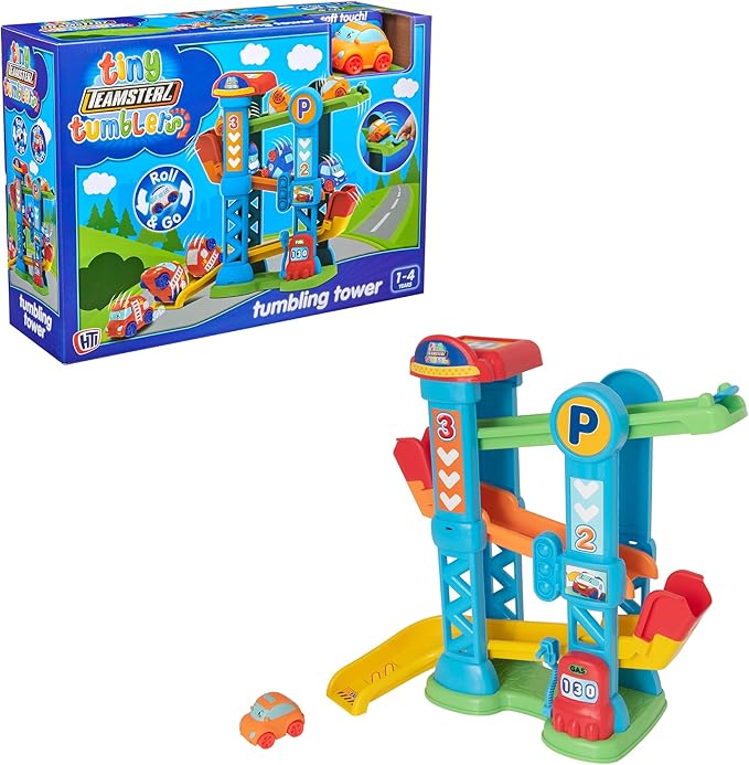 Buy Teamsterz Tiny Toy Tumbling Tower with One Car | Yallatoys.com