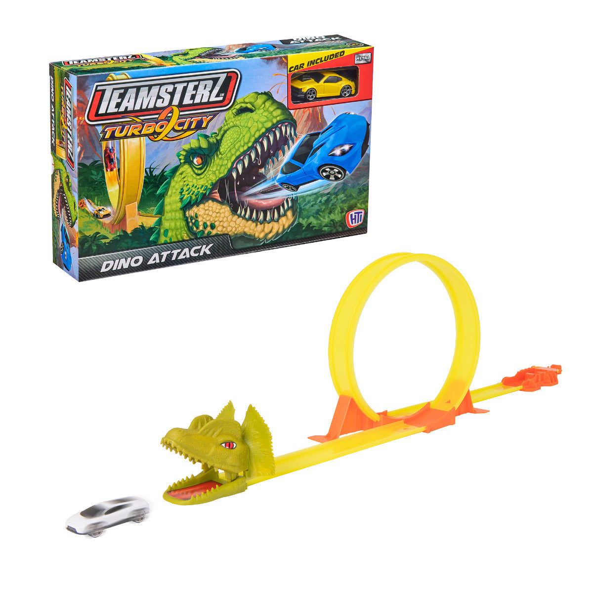 Buy Teamsterz Turbo City Dino Attack With 1 Car | Yallatoys.com