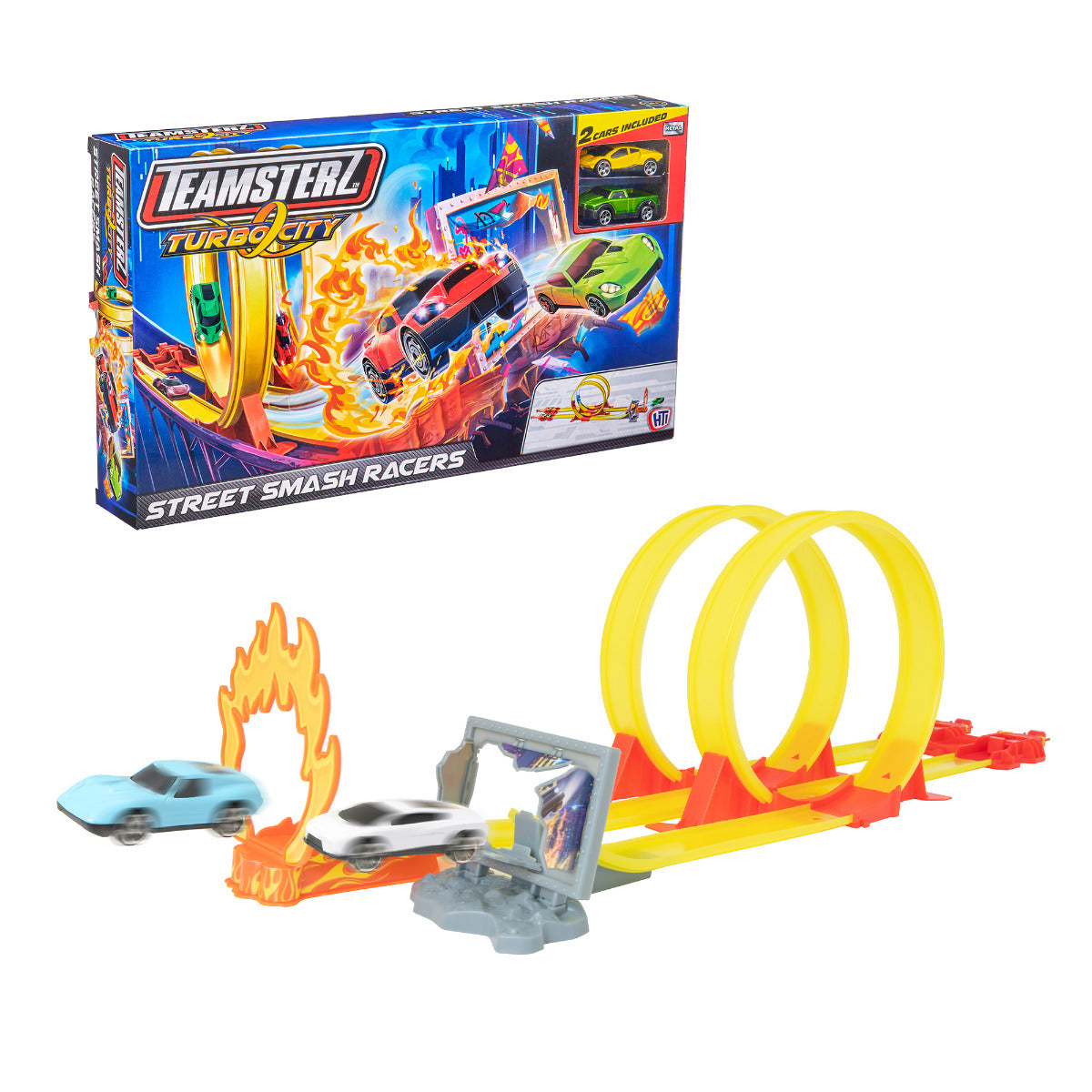 Buy Teamsterz Turbo City Street Smash With 2 Cars | Yallatoys.com