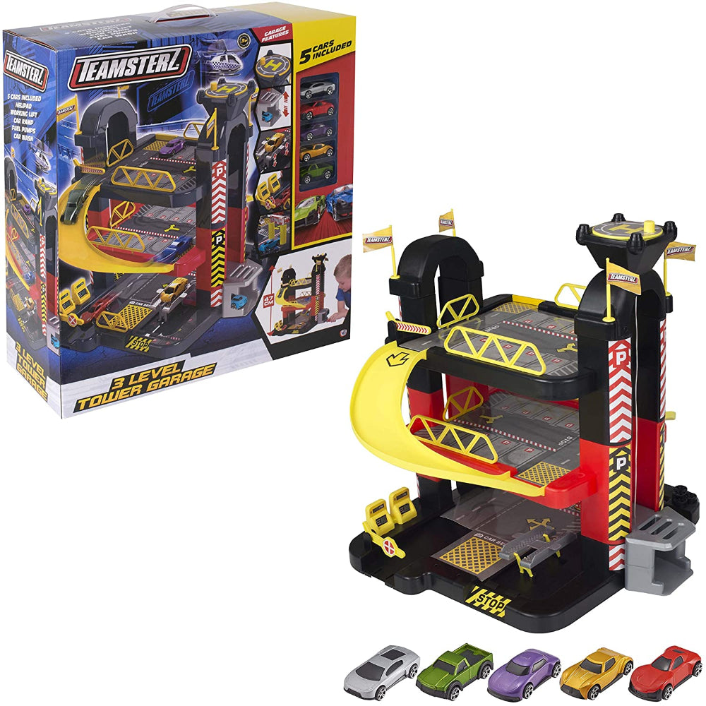 Buy Teamsterz 3 Level Tower Garage 5 Cars | Yallatoys.com