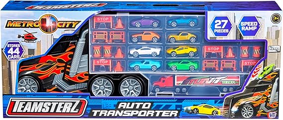 Buy Teamsterz Metro City Transporter With 8 Cars | Yallatoys.com