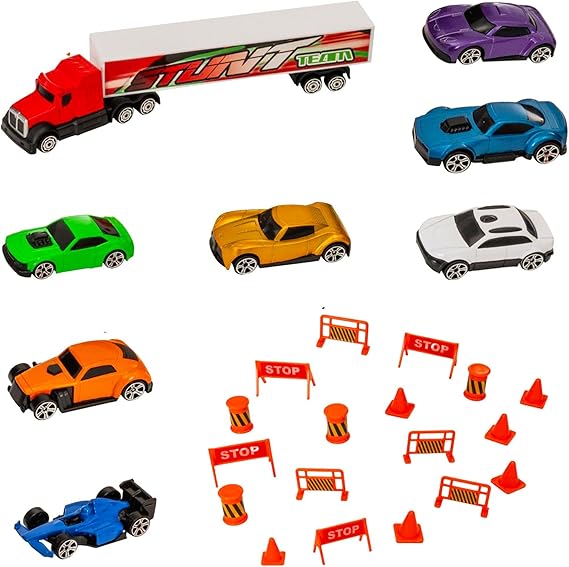 Buy Teamsterz Metro City Transporter With 8 Cars | Yallatoys.com