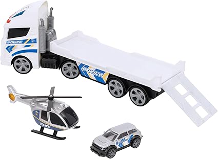 Buy Teamsterz Mighty Machines Police Helicopter Transporter | Yallatoys.com