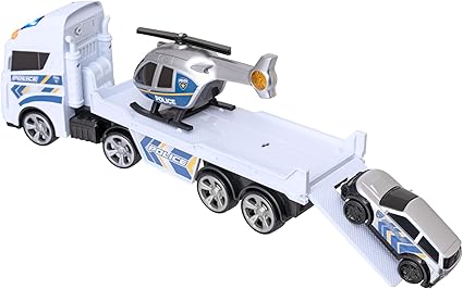 Buy Teamsterz Mighty Machines Police Helicopter Transporter | Yallatoys.com