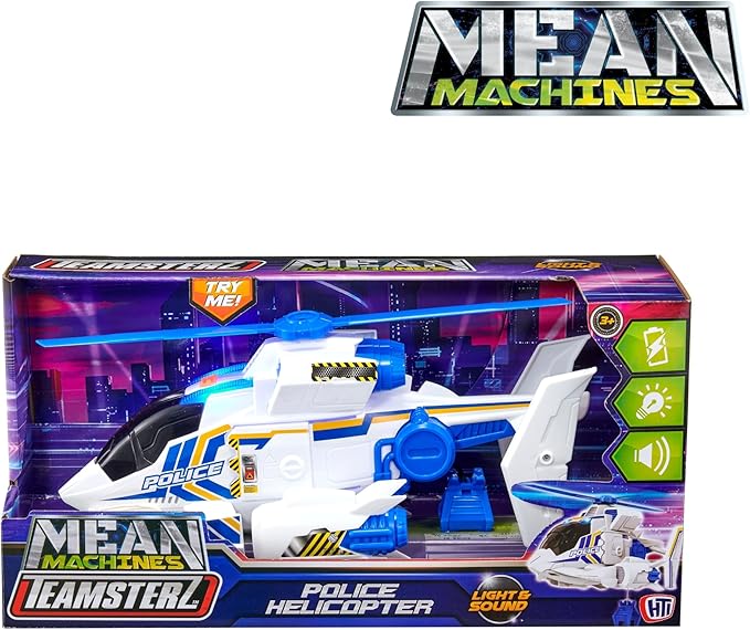 Buy Teamsterz Mean Machines Police Helicopter (Sold Seperately Subject To Availability) | Yallatoys.com